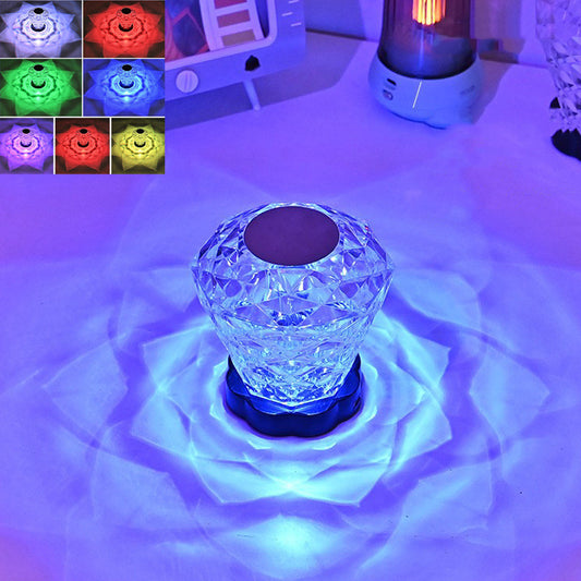 Rose Crystal Lamp Desk Light Romantic Diamond Atmosphere