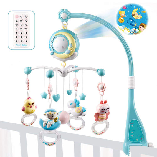 Baby Rattles Crib Mobiles Toy Holder Rotating Mobile Bed Bell Musical Box Projection Newborn Infant Baby Boy Toys