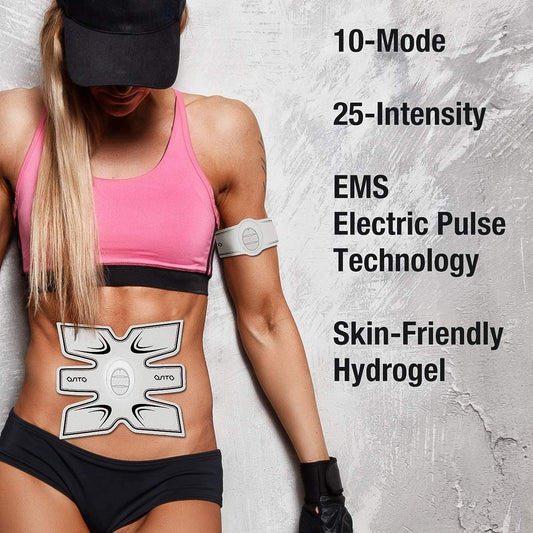 OSITO 3Sets Massager Machine Stimulator Fitness Trainer Arm,Waist,Leg Abdominal