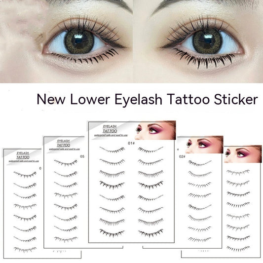Lower Eyelashes Tattoo Sticker Disposable Waterproof