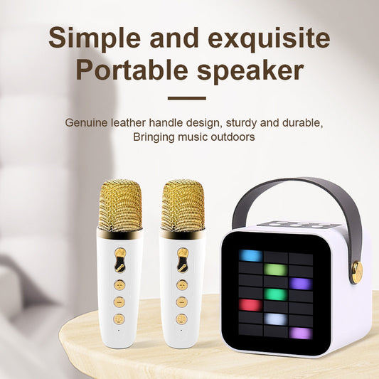 Bluetooth Speaker Portable Belt Microphone Split