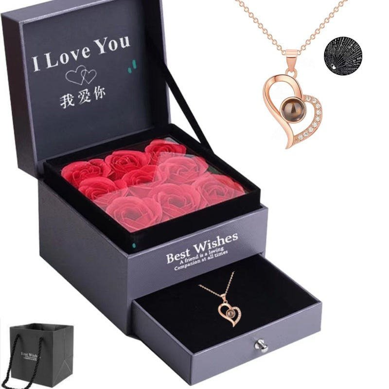 100 Languages I Love You Projection Necklace