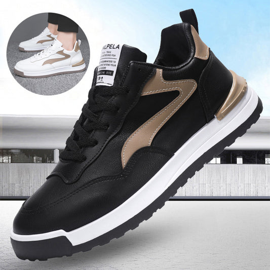Trendy Lace-up Sneakers Casual Shoes Men's Fashion Versatile Round-toe Flat-soled Outdoor Casual Walking Running Shoes Students