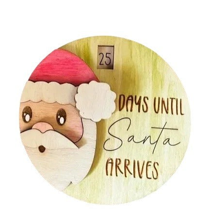 3D Santa Claus Countdown Decoration