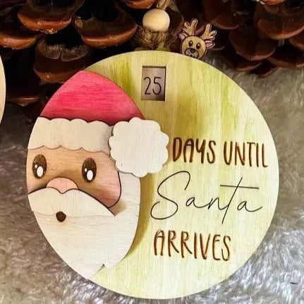 3D Santa Claus Countdown Decoration