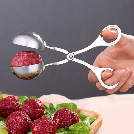 Meatball Maker Tool Clip Fish Meat Rice Ball Making Mold Tools Stainless Steel Meat Baller Tongs Kitchen Gadgets