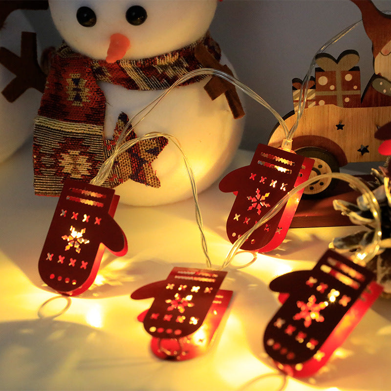 2023 Christmas LED Light String Santa Claus Elk Snowman Xmas Ornament String Light Christmas Decorations 2023 New Year Navidad Gift